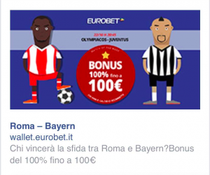 Eurobet Roma Bayern Olympiacos Juventus